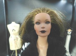 16 inch black white coat face